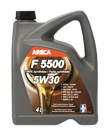 Моторное масло ARECA F5500 5W-30, 4л